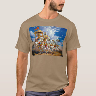 Krishna en Arjuna tijdens de Mahabharata-oorlog T-shirt