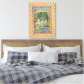 Krishna en de Gopis (gouache op papier) Canvas Afdruk (Insitu (Slaapkamer))