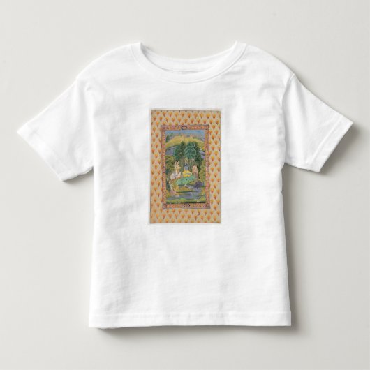 Krishna en de Gopis (gouache op papier) Kinder Shirts (Voorkant)