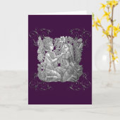 Krishna en het Radha wenskaart Kaart (Gele Bloem)