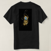 Krishna en mor Pankh ontwerp T-shirt voor mannen (Design achterkant)