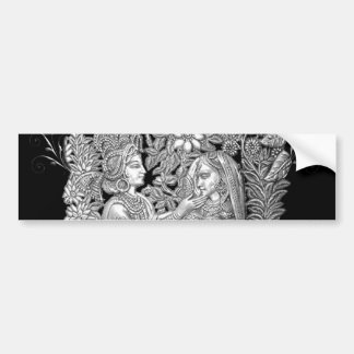 Krishna en Radha Bumpersticker