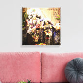 Krishna en Radha Canvas Afdruk (Insitu (Woonkamer))