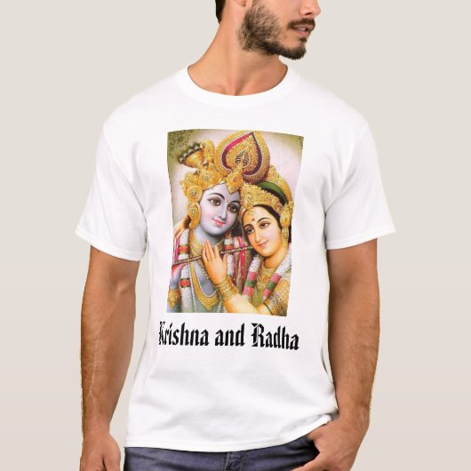 Krishna en Radha, Krishna en Radha T-shirt (Voorkant)