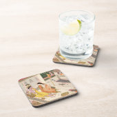 Krishna en Radha op een bed in een Mogul palace in Drankjes Onderzetter (Rechterzijde)