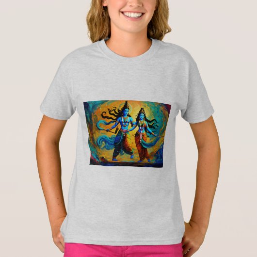 Krishna en Radha T-shirt (Voorkant)