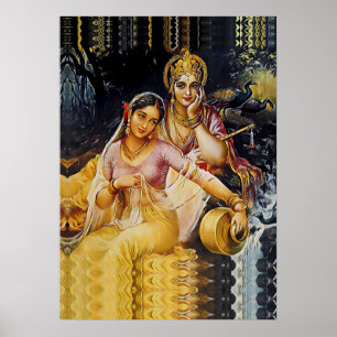 KRISHNA - hindoeïstische godheid - Poster