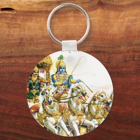 KRISHNA IN MAHABHARAT SLEUTELHANGER (Voorkant)