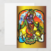 Krishna Invitation Kaart (Voorkant / Achterkant)