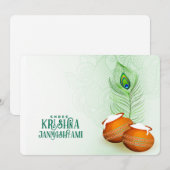 Krishna Janmashtami Feestdagenkaart (Voorkant / Achterkant)