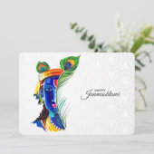 Krishna Janmashtami Feestdagenkaart (Staand voorkant)