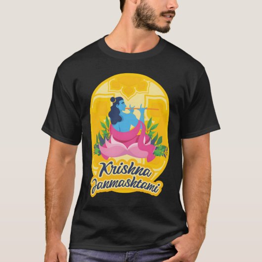 Krishna Janmashtami - Festival van India T-shirt (Voorkant)