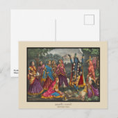 Krishna-Kali Briefkaart (Voorkant / Achterkant)