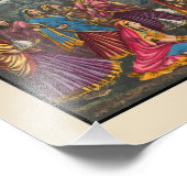 Krishna-Kali Foto Afdruk (Hoek)