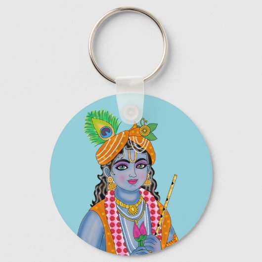 Krishna Keyring Sleutelhanger (Voorkant)
