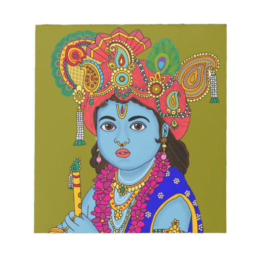 Krishna-kinderen Briefpapier Notitieblok (Voorkant)