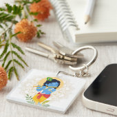 Krishna knoop met fluit sleutelhanger (Voorkant Rechts)