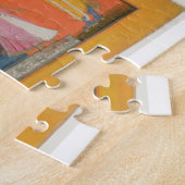 Krishna komt bij Radha's huis, illustratie voor Legpuzzel (Zijkant)