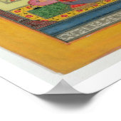 Krishna komt bij Radha's huis, illustratie voor Poster (Hoek)