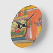 Krishna komt bij Radha's huis, illustratie voor Ronde Klok (Hoek)