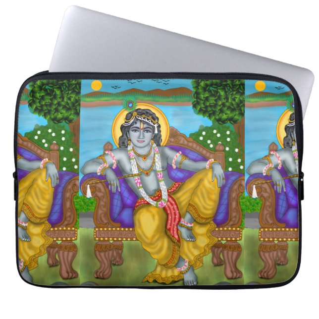Krishna laptophoes laptop sleeve (Voorkant)