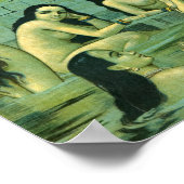 Krishna Leela van Raja Ravi Varma Poster (Hoek)