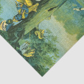 Krishna Leela van Raja Ravi Varma Tissuepapier (Detail)