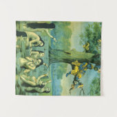 Krishna Leela van Raja Ravi Varma Wandkleed (Voorkant (horizontaal))