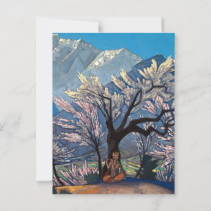 “Krishna - Lente in Kulu” door Nicholas Roerich Briefkaart