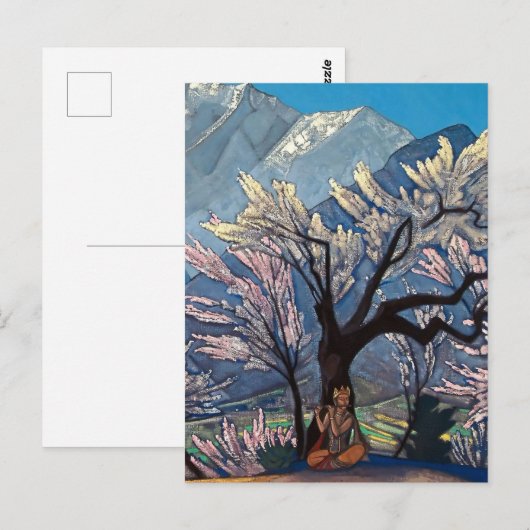 "Krishna - Lente in Kulu" door Nicholas Roerich Briefkaart (Voorkant / Achterkant)