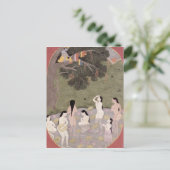 Krishna met de kleren van de Koe Girls, Briefkaart (Staand voorkant)