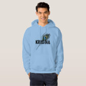 KRISHNA met een pauwenveer Hoodie (Voorkant volledig)