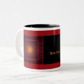 KRISHNA-Mok Tweekleurige Koffiemok (Voorkant links)