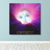 Krishna Morning Glory Namaste Stretched Canvas Pri Afdruk (Insitu (Houten vloer))