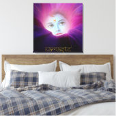 Krishna Morning Glory Namaste Stretched Canvas Pri Afdruk (Insitu (Slaapkamer))