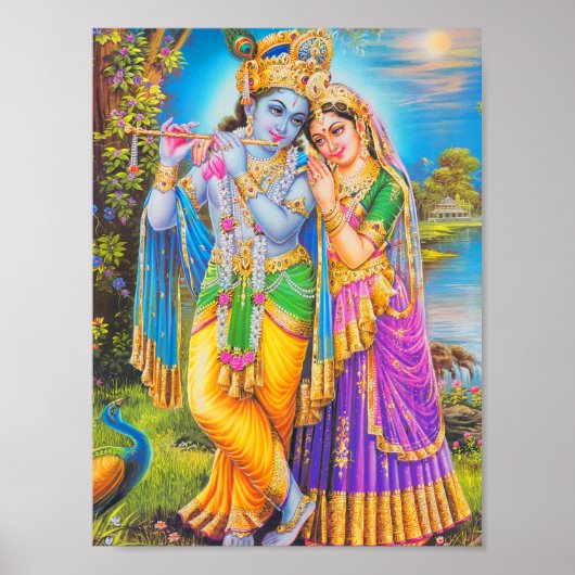 Krishna Painting Poster (Voorkant)