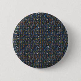 Krishna-patroon Ronde Button 5,7 Cm