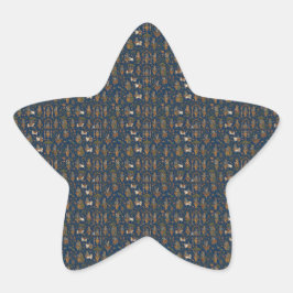 Krishna-patroon Ster Sticker