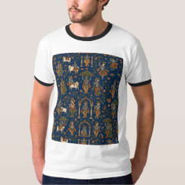 Krishna-patroon T-shirt