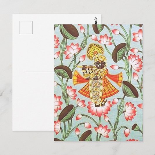 krishna pichwai Briefkaart (Voorkant / Achterkant)