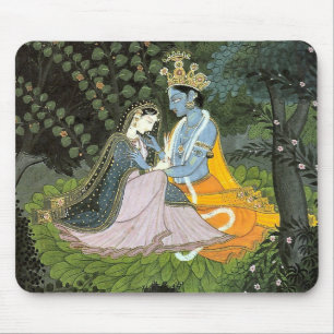 Krishna & Radha Colorful Muismat