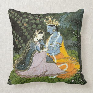 Krishna & Radha Colorful Sierkussen