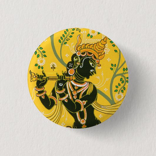 Krishna Ronde Button 3,2 Cm (Voorkant)