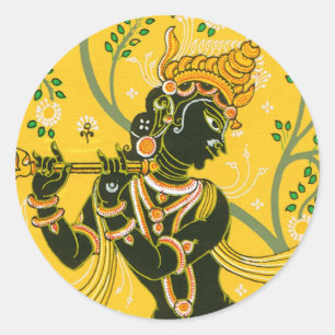 Krishna Ronde Sticker