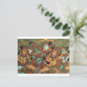 KRISHNA SPEELT DE FLUTE UIT BRIEFKAART (Staand voorkant)