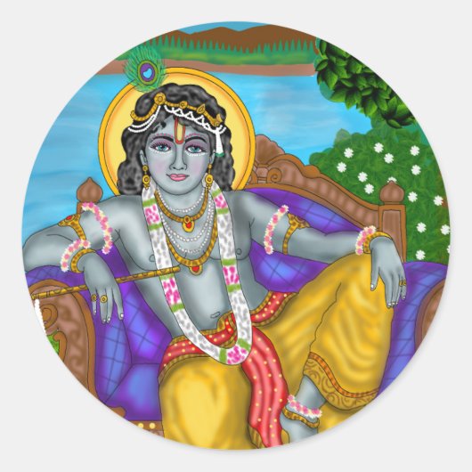 Krishna Sticker (Voorkant)