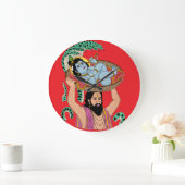 Krishna & Vasudeva Wandklok (Huis)