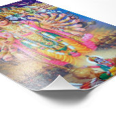 Krishna Vishvarupa Print (4 x 6 inch) Foto Afdruk (Hoek)