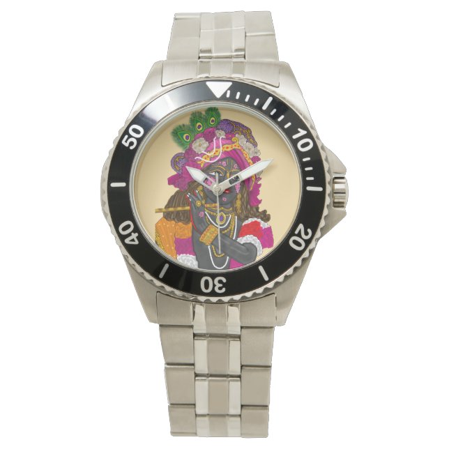 Krishna Wall Clock Horloge (Voorkant)