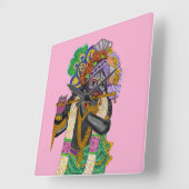 Krishna Wall Clock Vierkante Klok (Hoek)